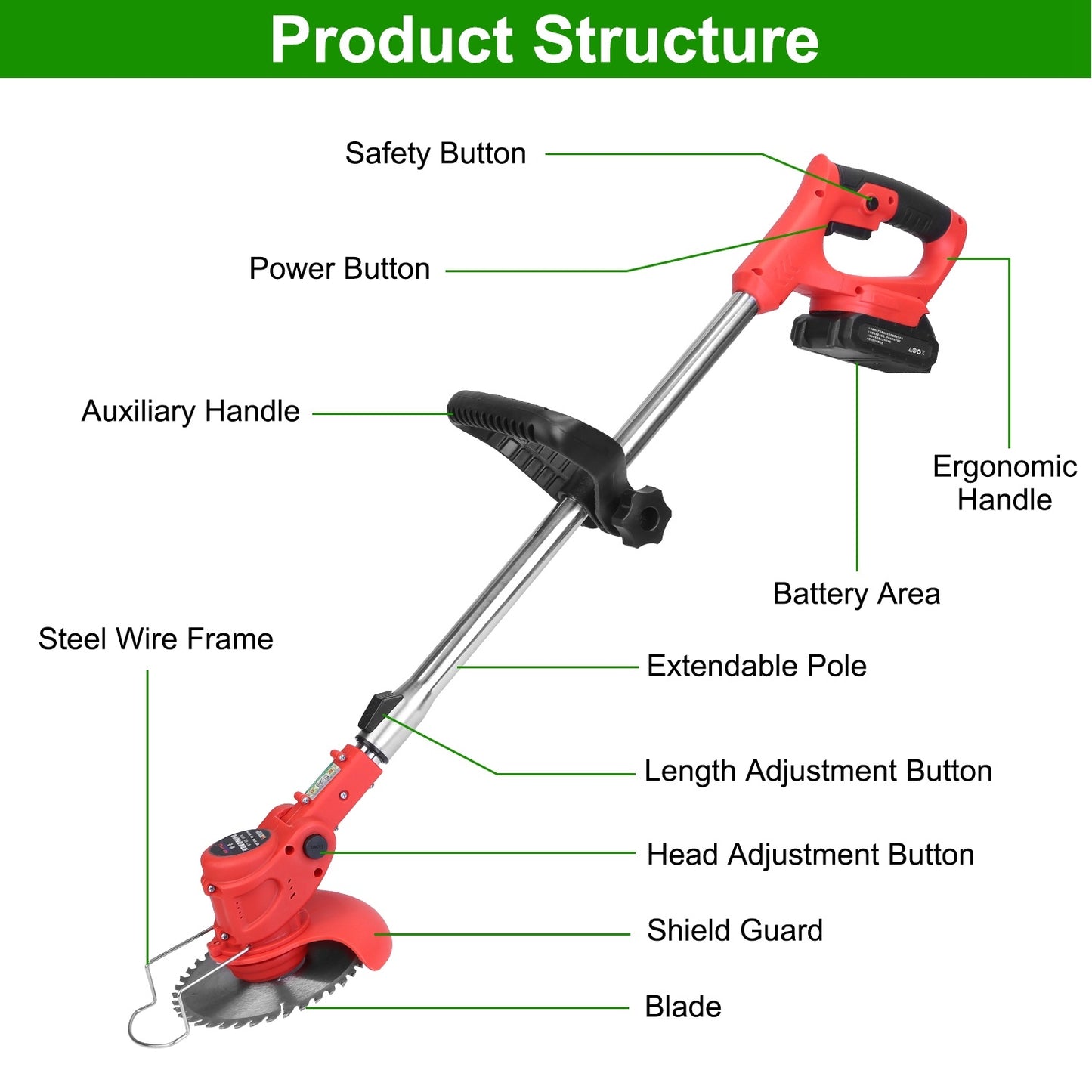 Adjustable Telescopic Weed Trimmer