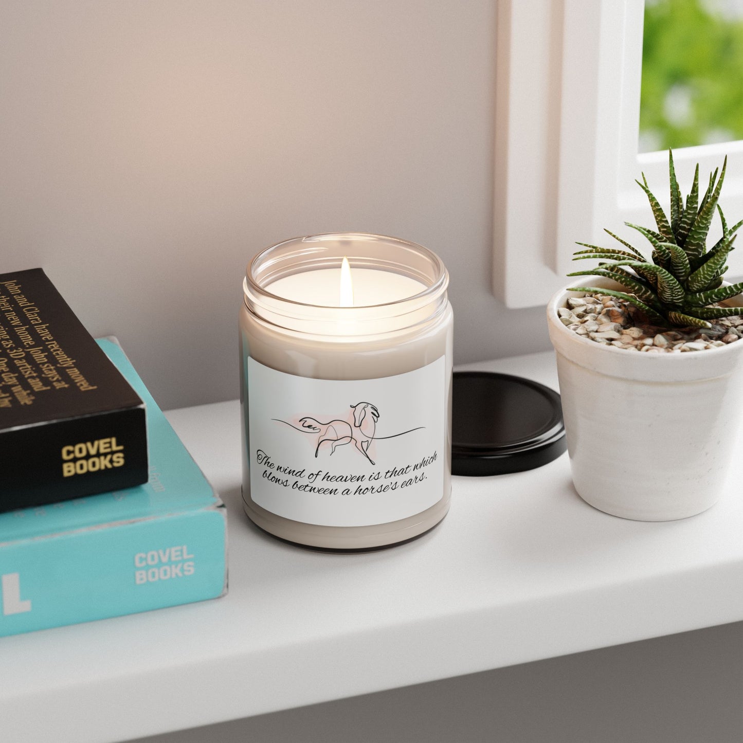 Scented Soy Candle, horse lovers "The wind" gift for equestrian, gift for her, mother's day gift