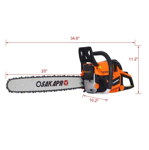 Chainsaw Gas 20inch ,52cc Gasoline Chain Saw For Trees ,Wood Cutting 2-cycle EPA Compliant