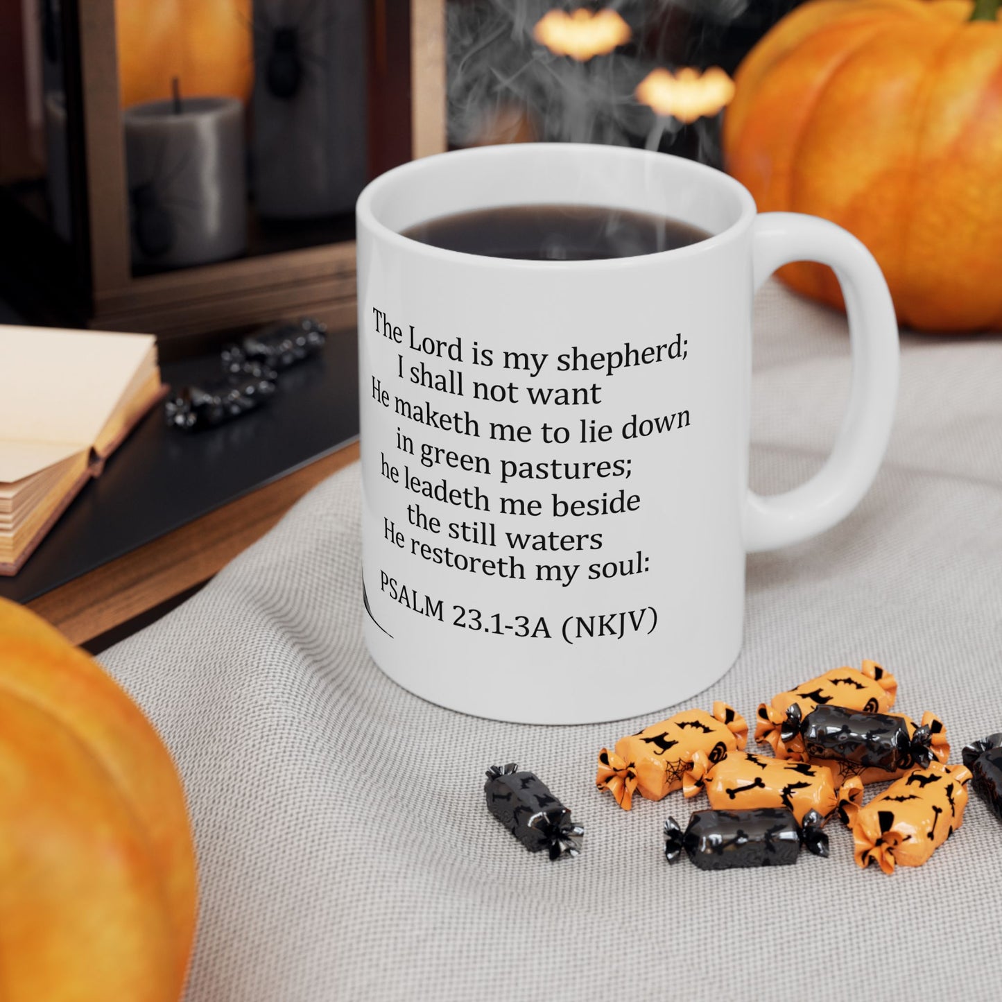 The Lord is My Shepherd Coffee Mug – Inspirational Psalm 23:1 Christian Mug