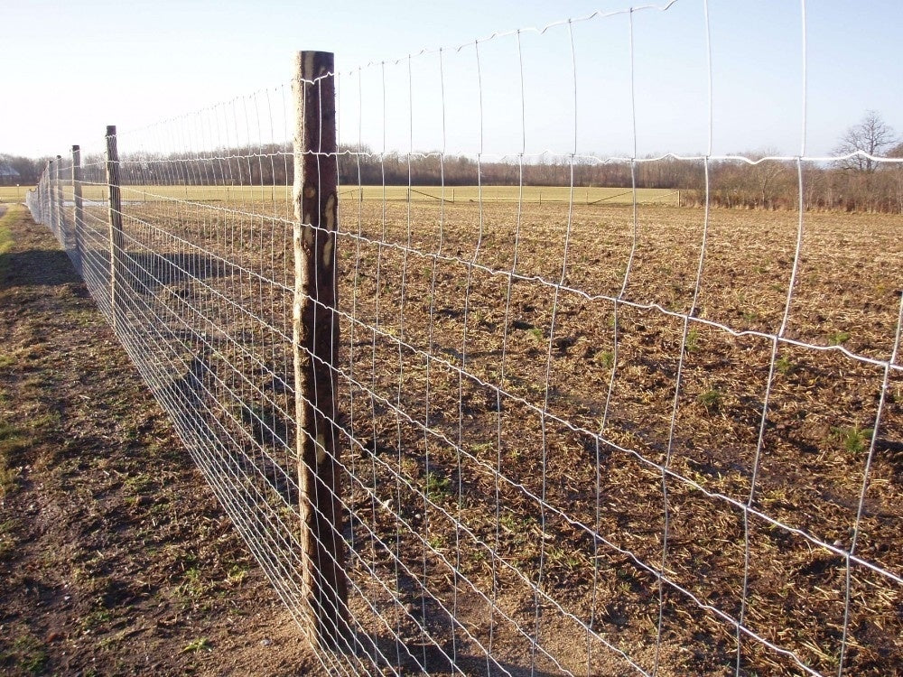 Farm Fence 3ft X 164ft 13Gauge Heavy Zinc Coating Cattle Fence,Galvanized Field Wire Fencing Deer Fence,Goat Fence,Hog Wire Fencing For Yard Livestock & Animals Protection