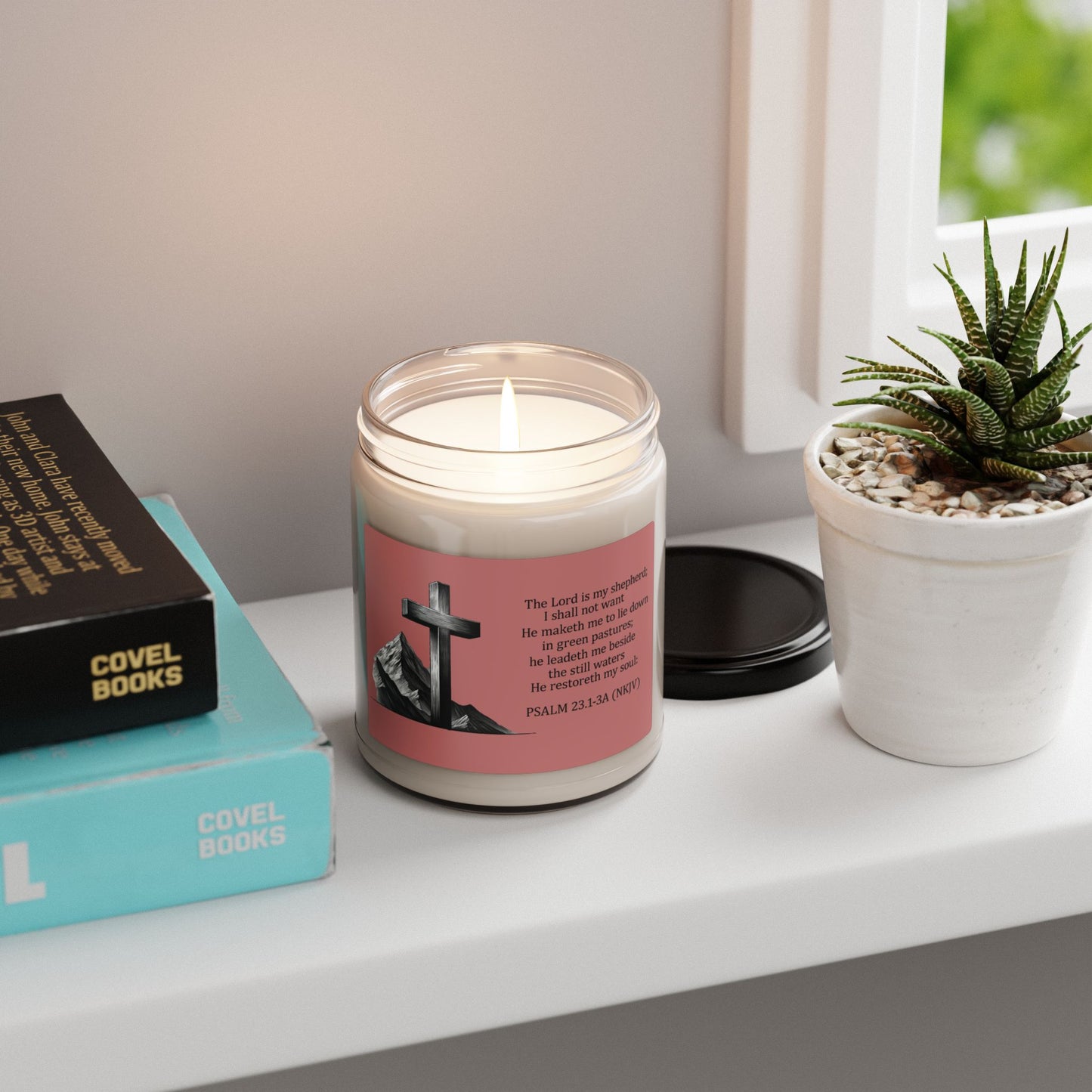 The Lord is My Shepherd Soy Candle – Inspired by Psalm 23:1-3A
