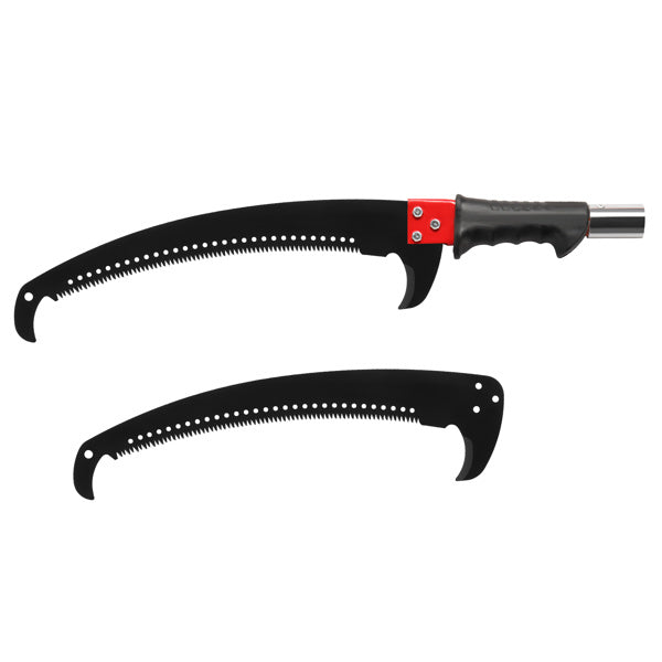 26ft Green Manual Pole Saw Spiral Splicing With Portable Bag Tree Trimmer