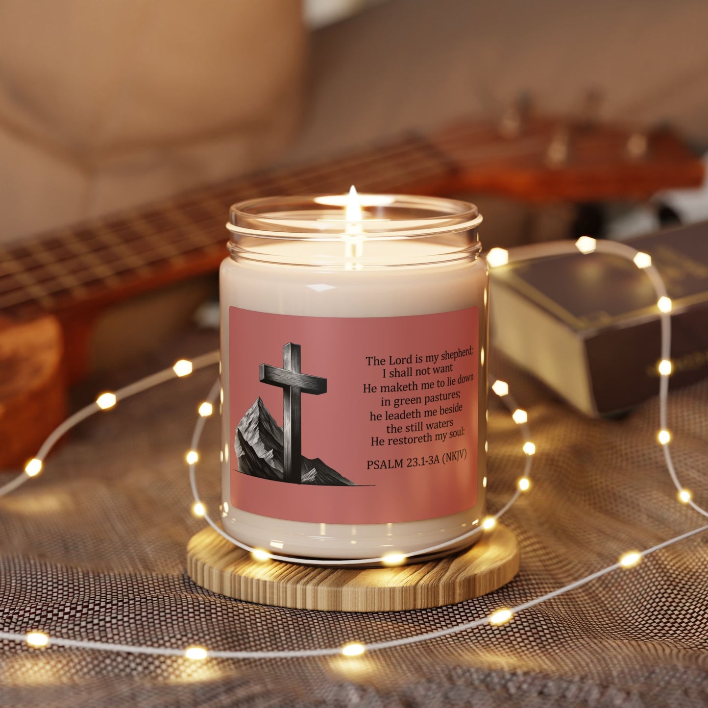 The Lord is My Shepherd Soy Candle – Inspired by Psalm 23:1-3A