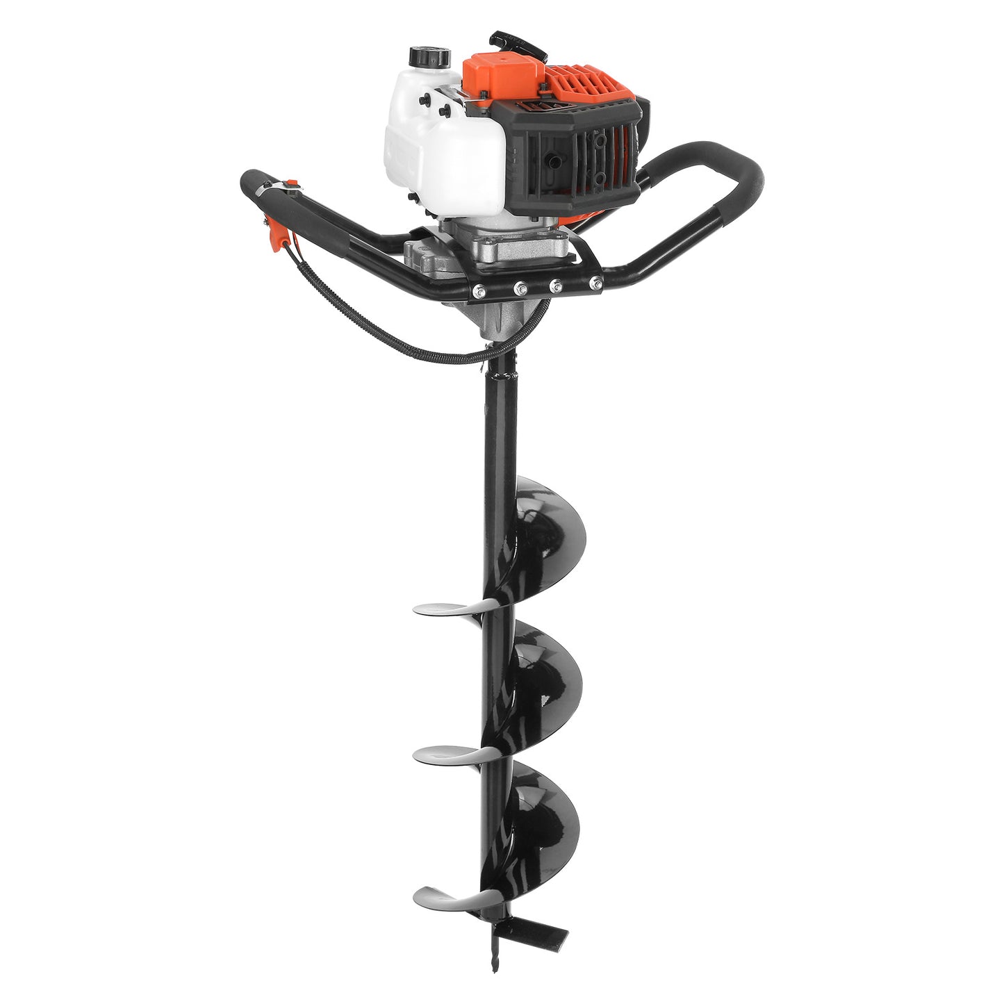 VEVOR Post Hole Digger, 43cc 1250W Auger Post Hole Digger, Gas Powered Earth Digger With Earth Auger Drill Bit, 30 Inch Long Alloy Steel Auger, For Farmland, Garden And Plant, EPA Certification