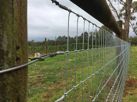 Farm Fence 3ft X 164ft 13Gauge Heavy Zinc Coating Cattle Fence,Galvanized Field Wire Fencing Deer Fence,Goat Fence,Hog Wire Fencing For Yard Livestock & Animals Protection