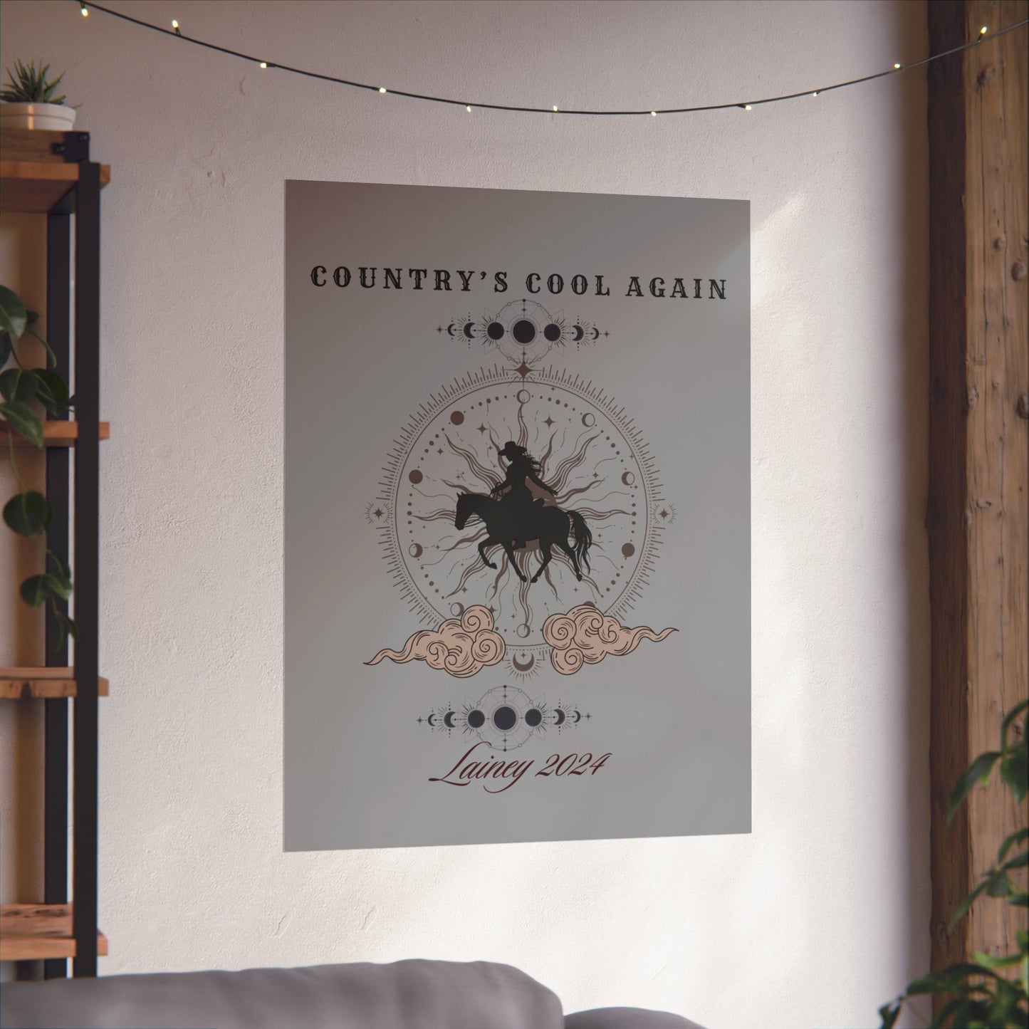 Country's Cool Again, Whirlwind Matte Vertical Poster inspired by country music