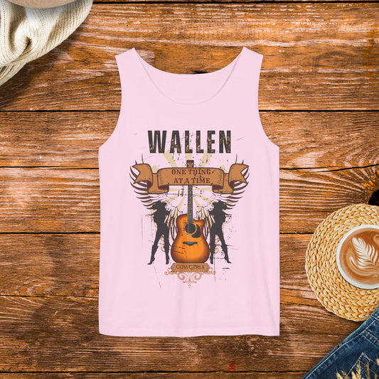 One thing at a time tank top inspired by country music