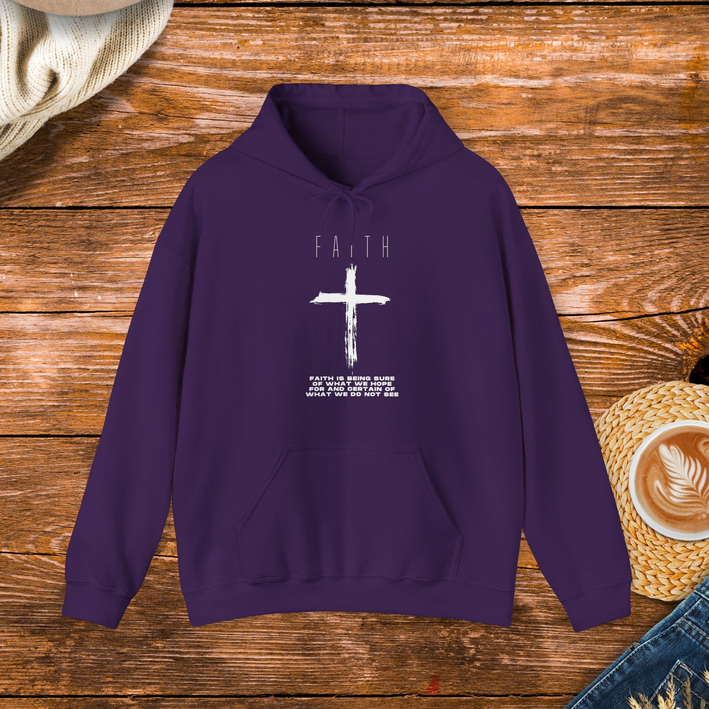 Faith Sweatshirt, bible quote, inspirational message