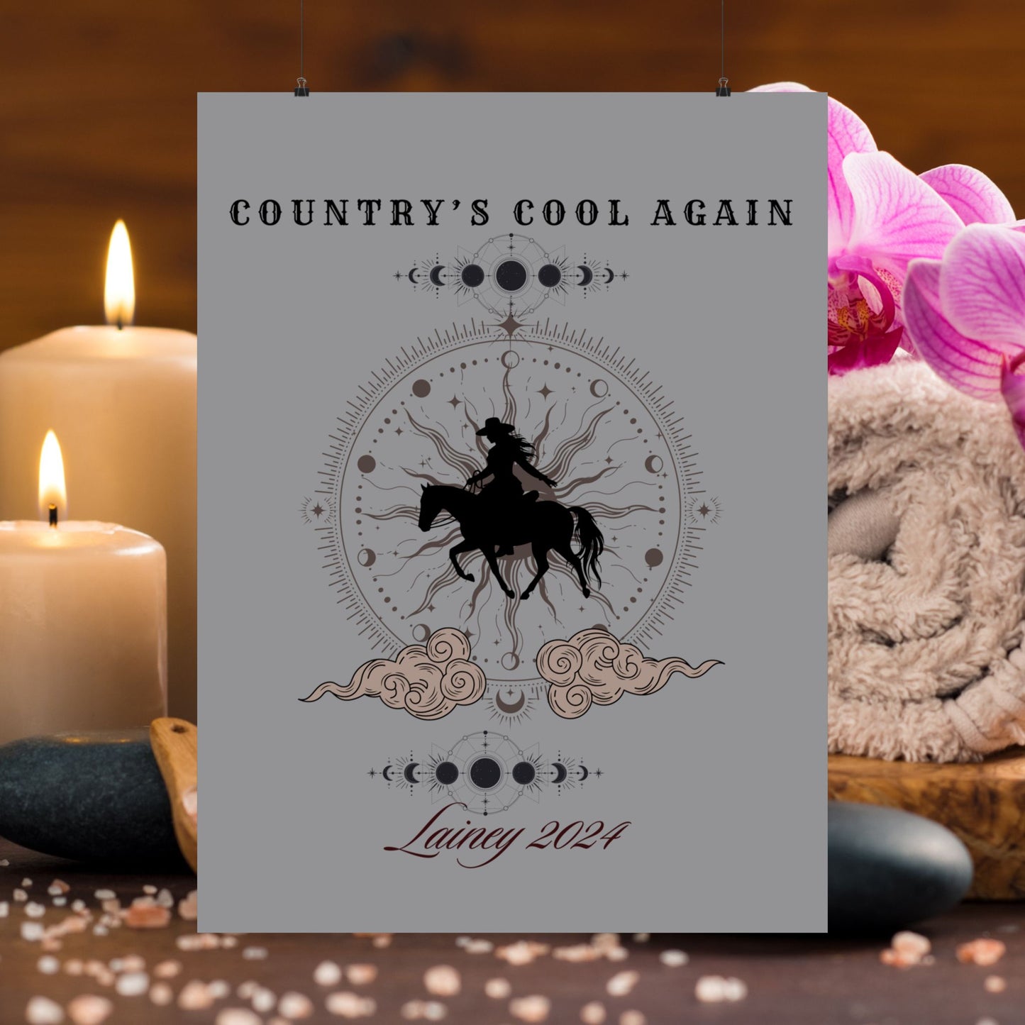 Country's Cool Again, Whirlwind Matte Vertical Poster inspired by country music