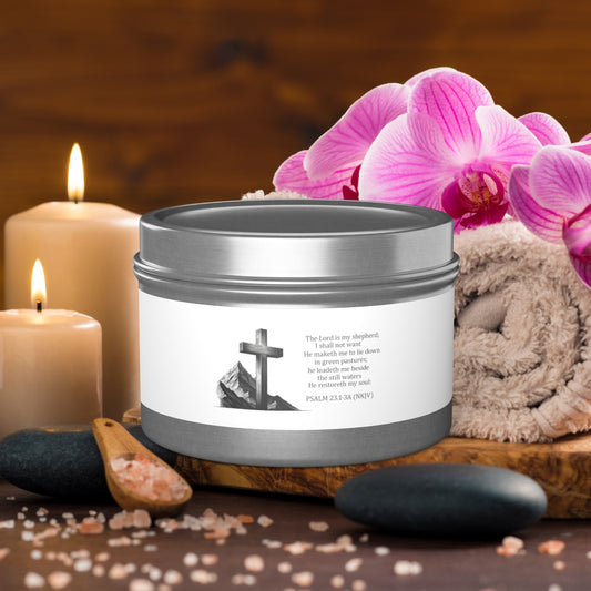 The Lord is My Shepherd Soy Candle – Inspired by Psalm 23:1-3A