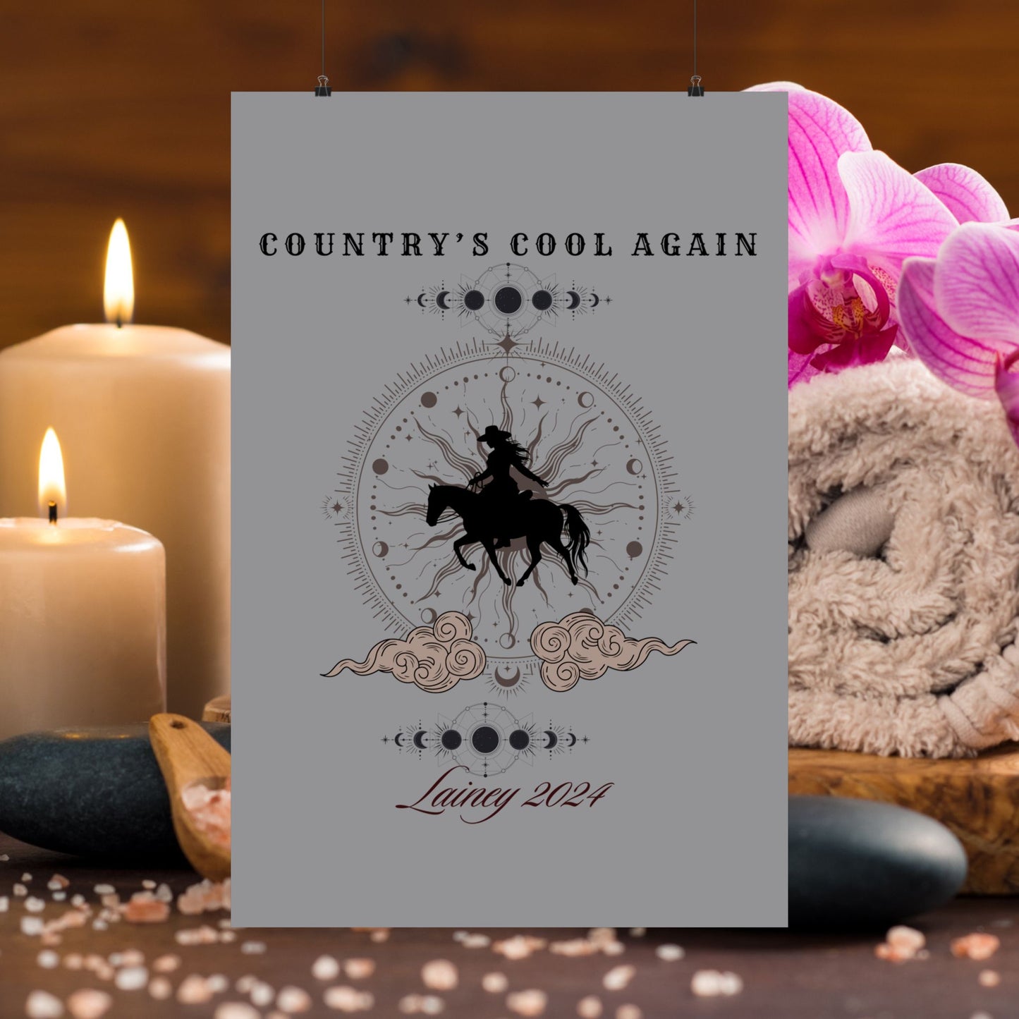 Country's Cool Again, Whirlwind Matte Vertical Poster inspired by country music