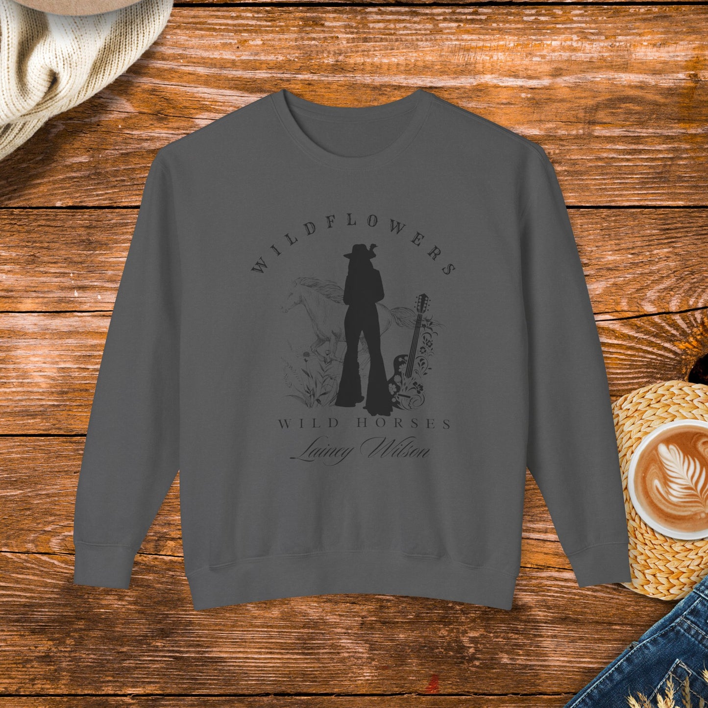 Wildflowers Wild horses sweatshirt, country music