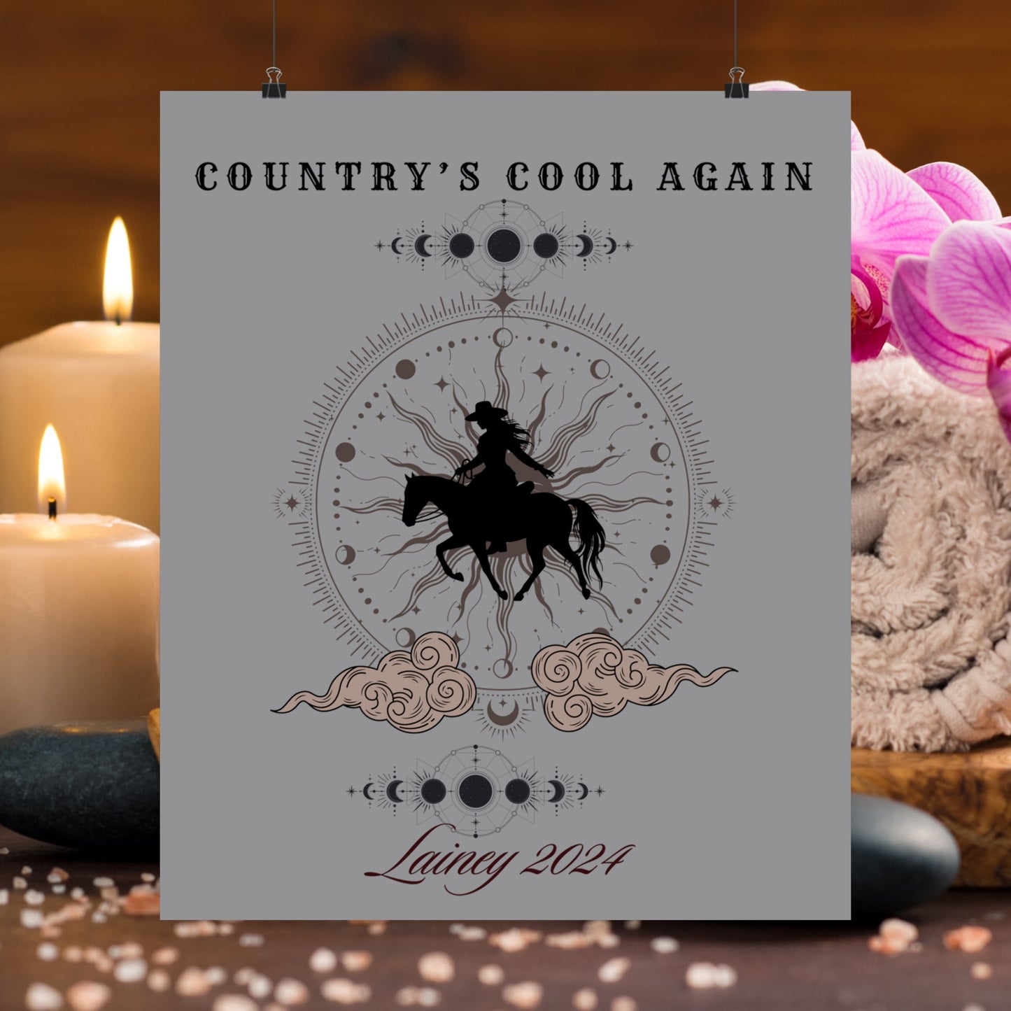 Country's Cool Again, Whirlwind Matte Vertical Poster inspired by country music