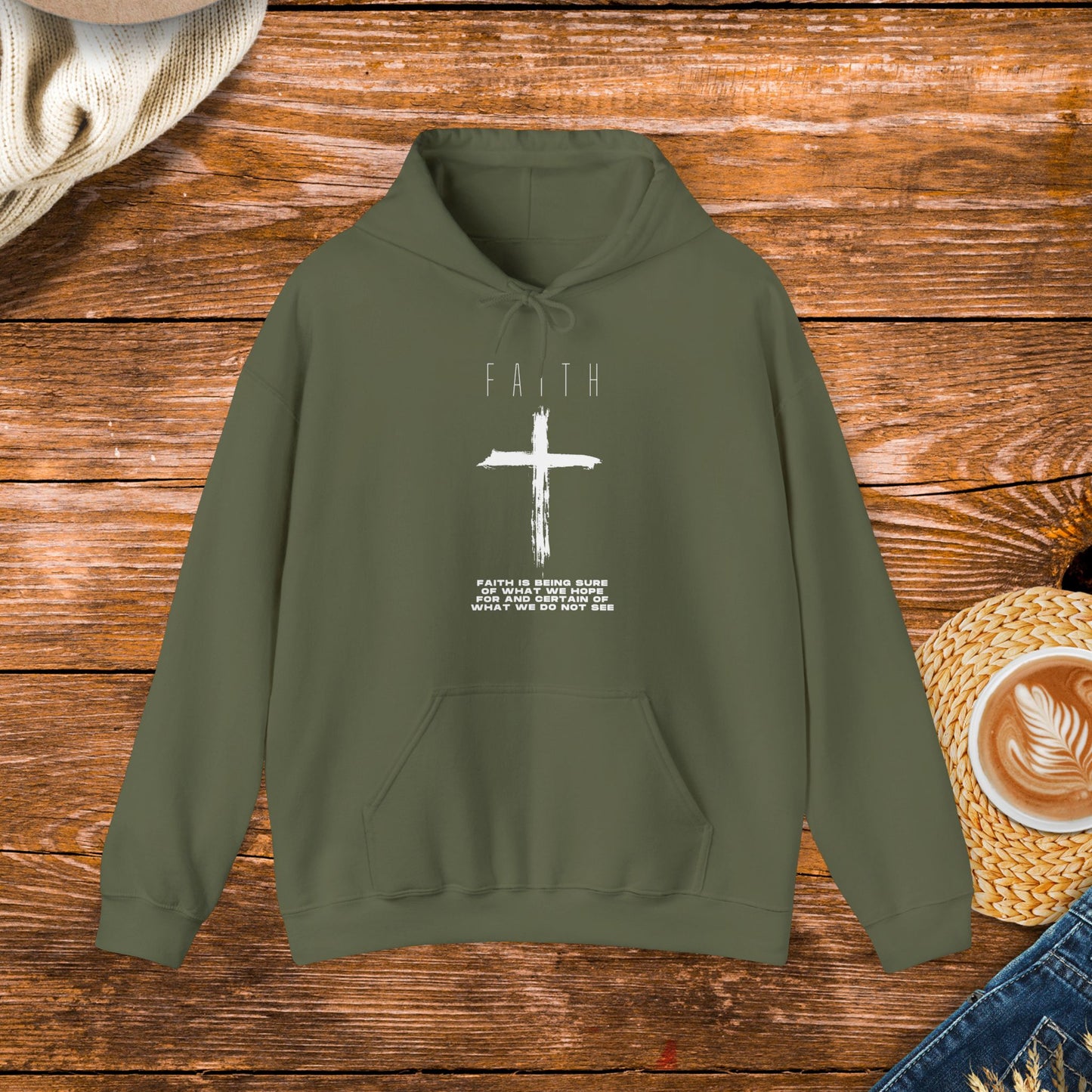 Faith Sweatshirt, bible quote, inspirational message