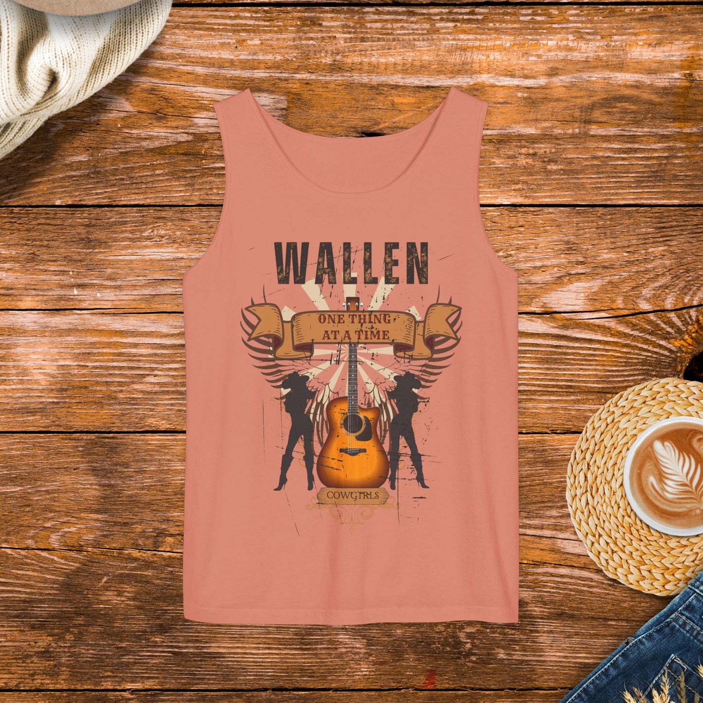 One thing at a time tank top inspired by country music