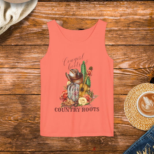 Cowgirl Boots & Country Roots, cowgirl boots, guitar, cactus, cowboy hat, and roses,  country wardrobe.