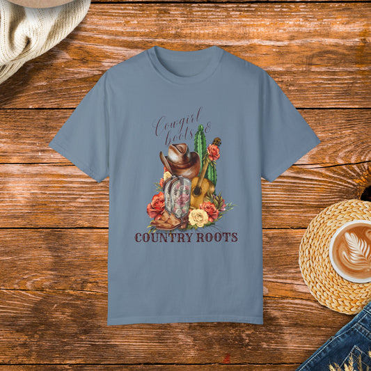 Cowgirl Boots & Country Roots Shirt, country wardrobe, country music, country pride.