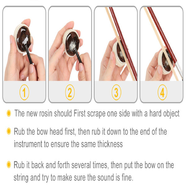 Natural Color Violin Box Bow Rosin