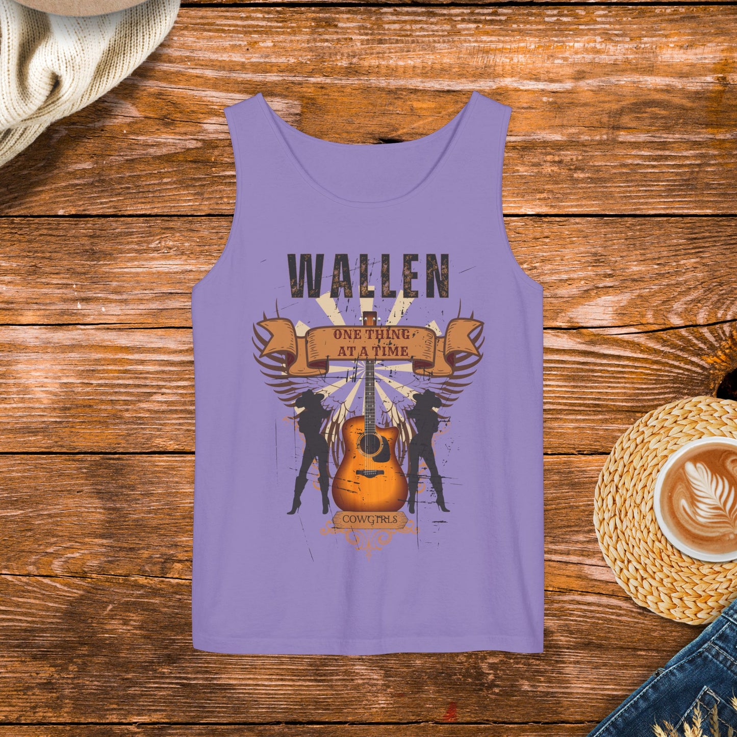 One thing at a time tank top inspired by country music