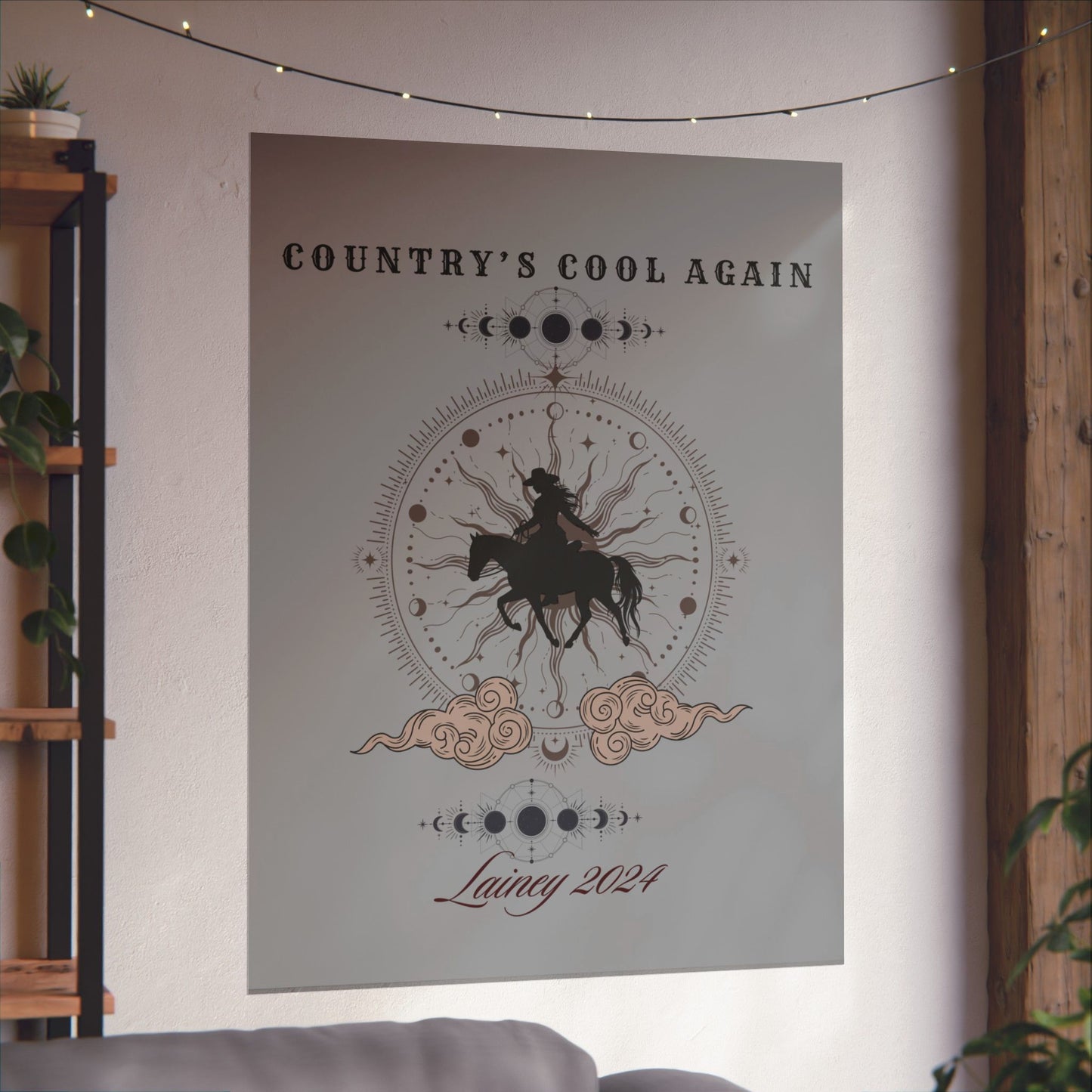 Country's Cool Again, Whirlwind Matte Vertical Poster inspired by country music