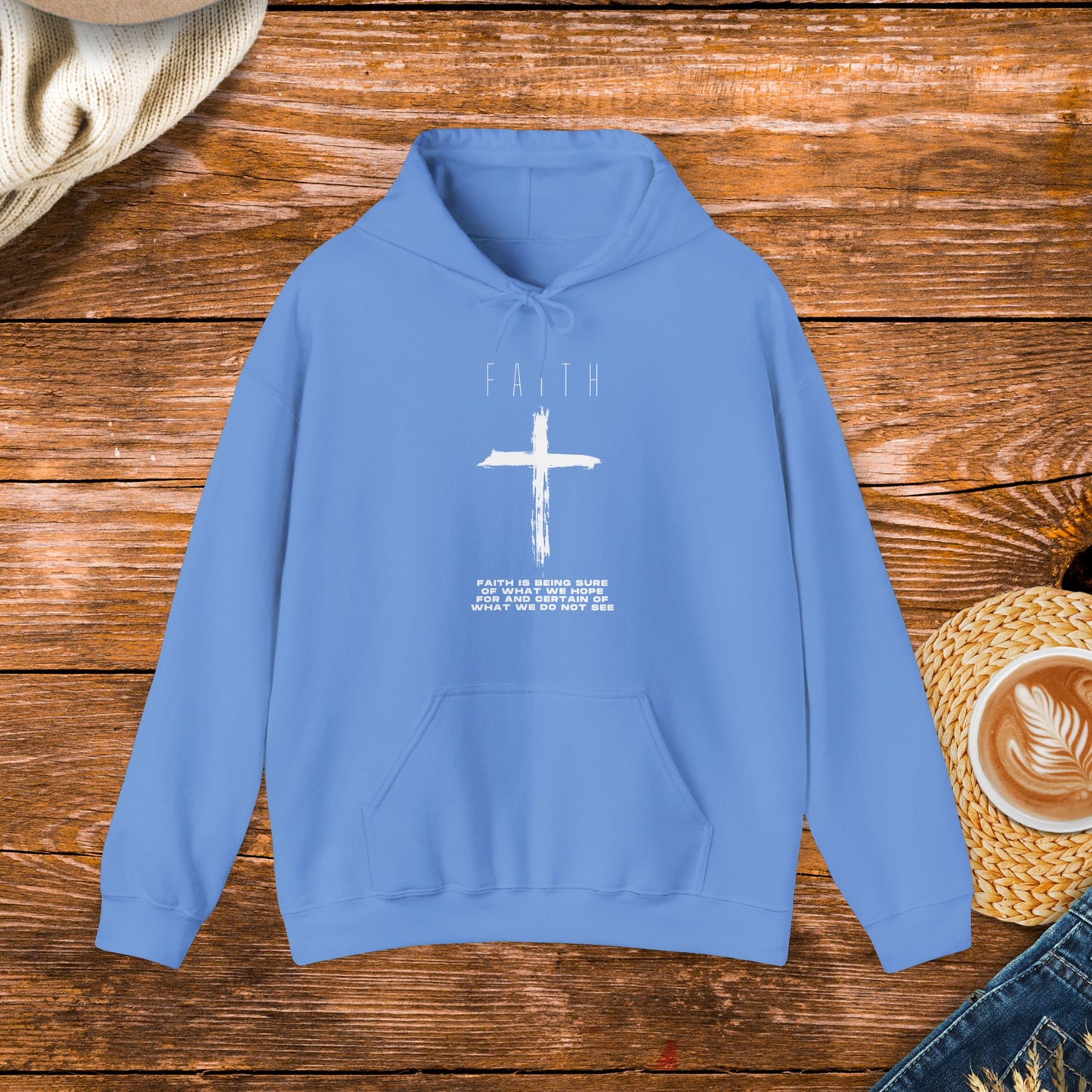 Faith Sweatshirt, bible quote, inspirational message