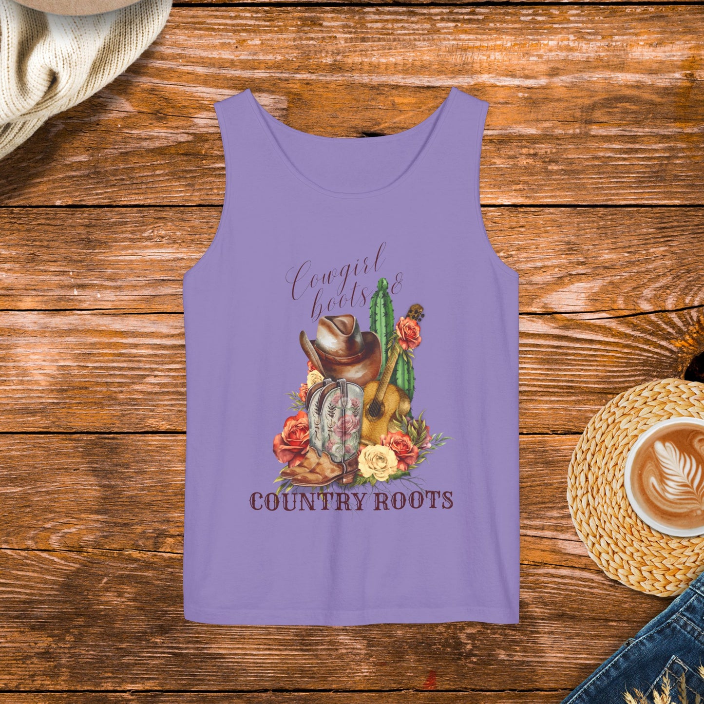 Cowgirl Boots & Country Roots, cowgirl boots, guitar, cactus, cowboy hat, and roses,  country wardrobe.