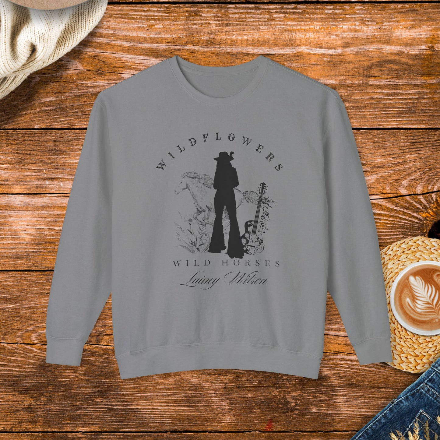 Wildflowers Wild horses sweatshirt, country music