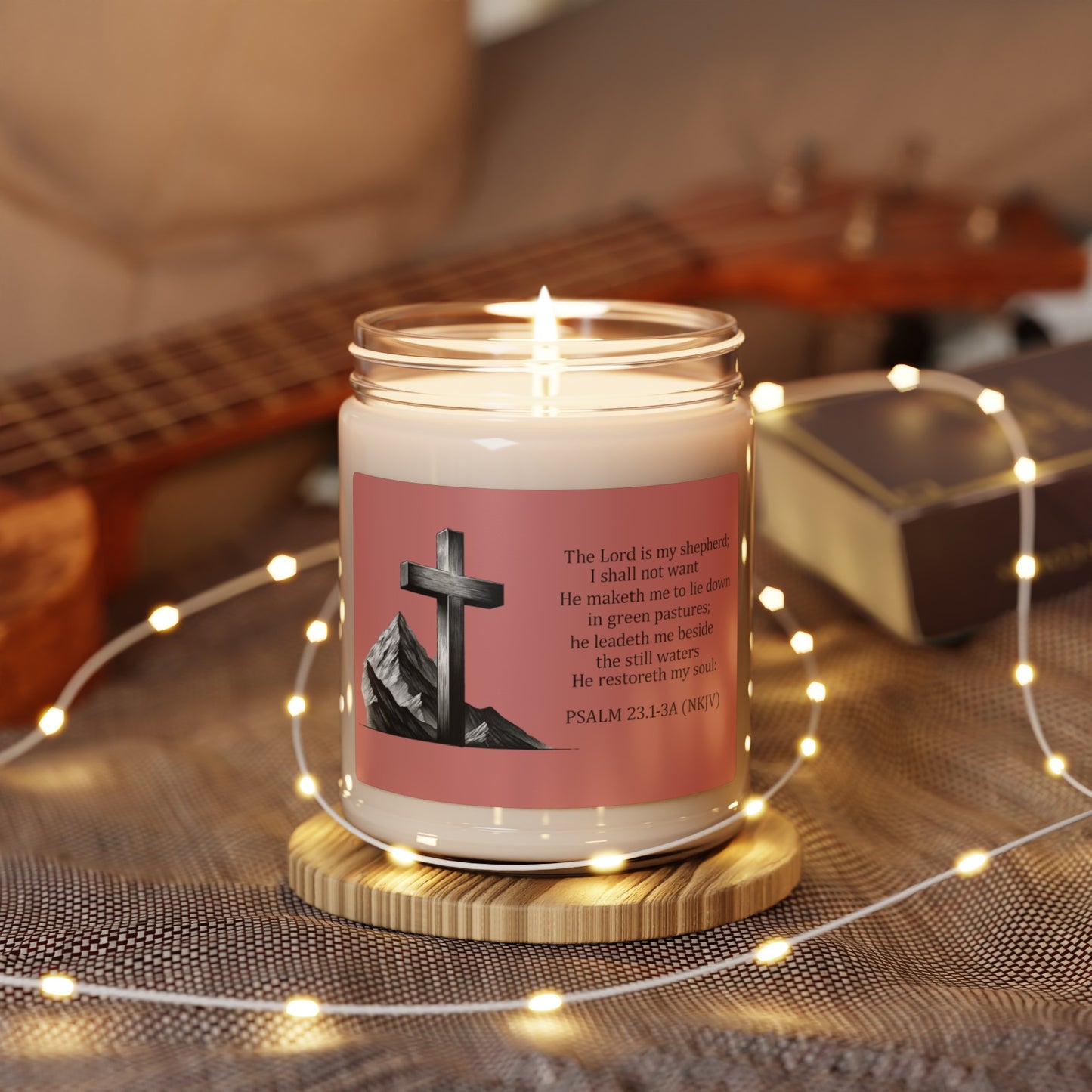 The Lord is My Shepherd Soy Candle – Inspired by Psalm 23:1-3A