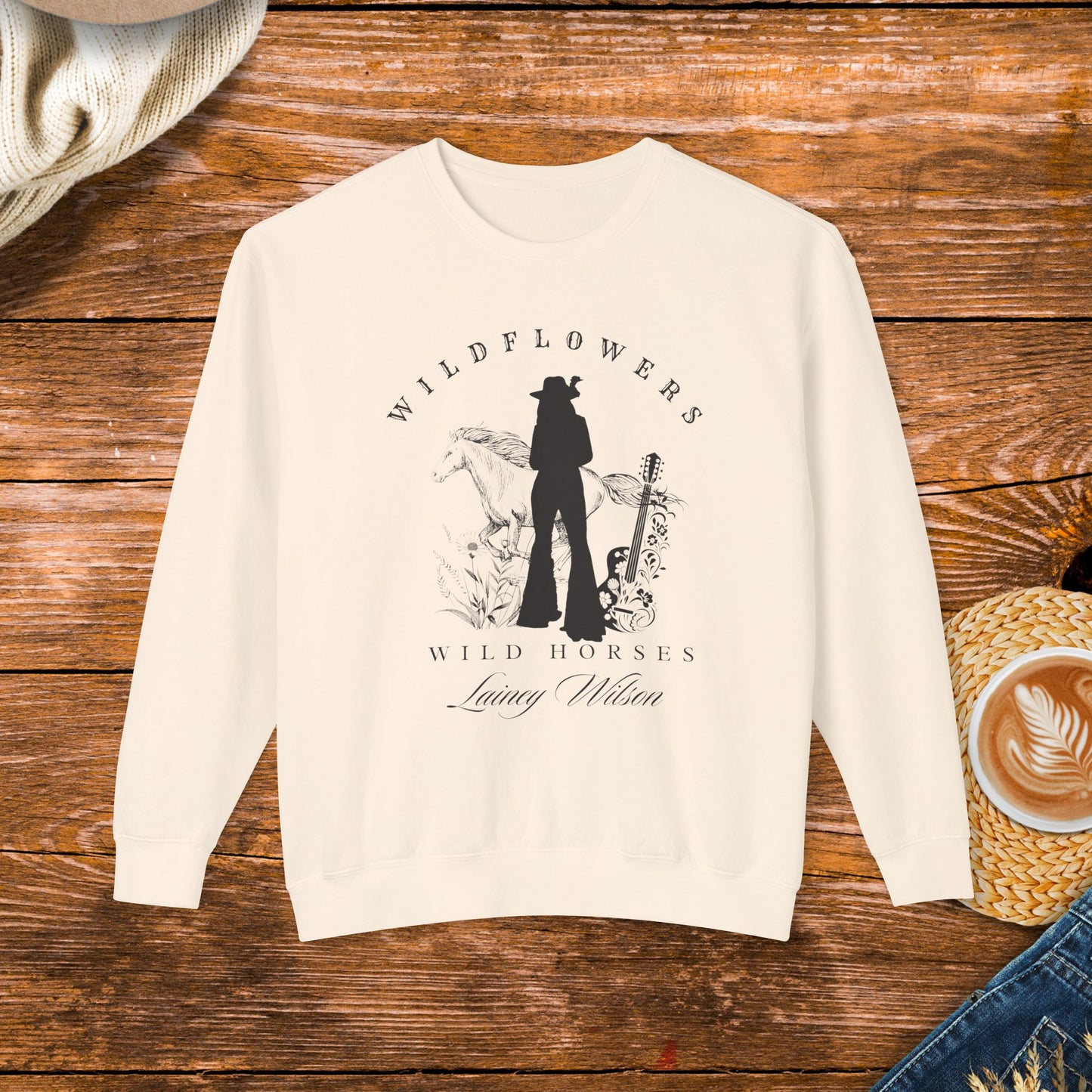 Wildflowers Wild horses sweatshirt, country music