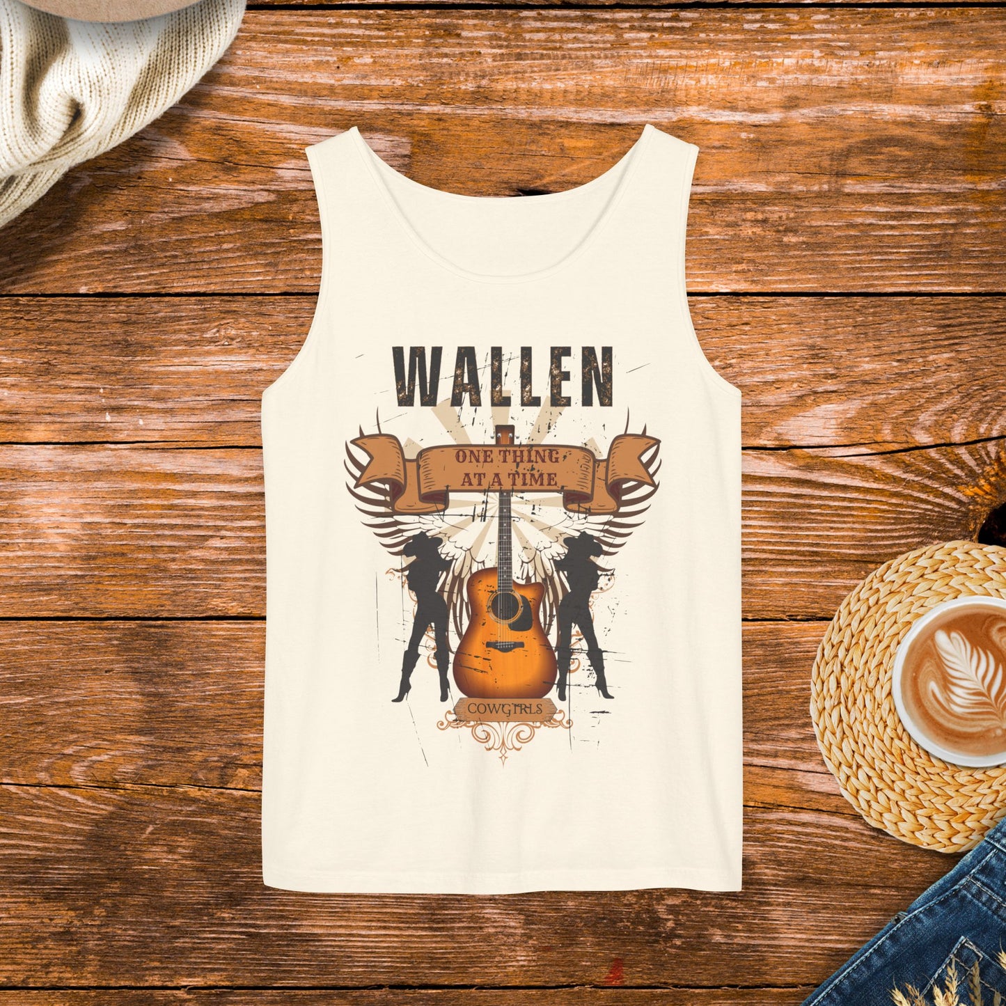 One thing at a time tank top inspired by country music