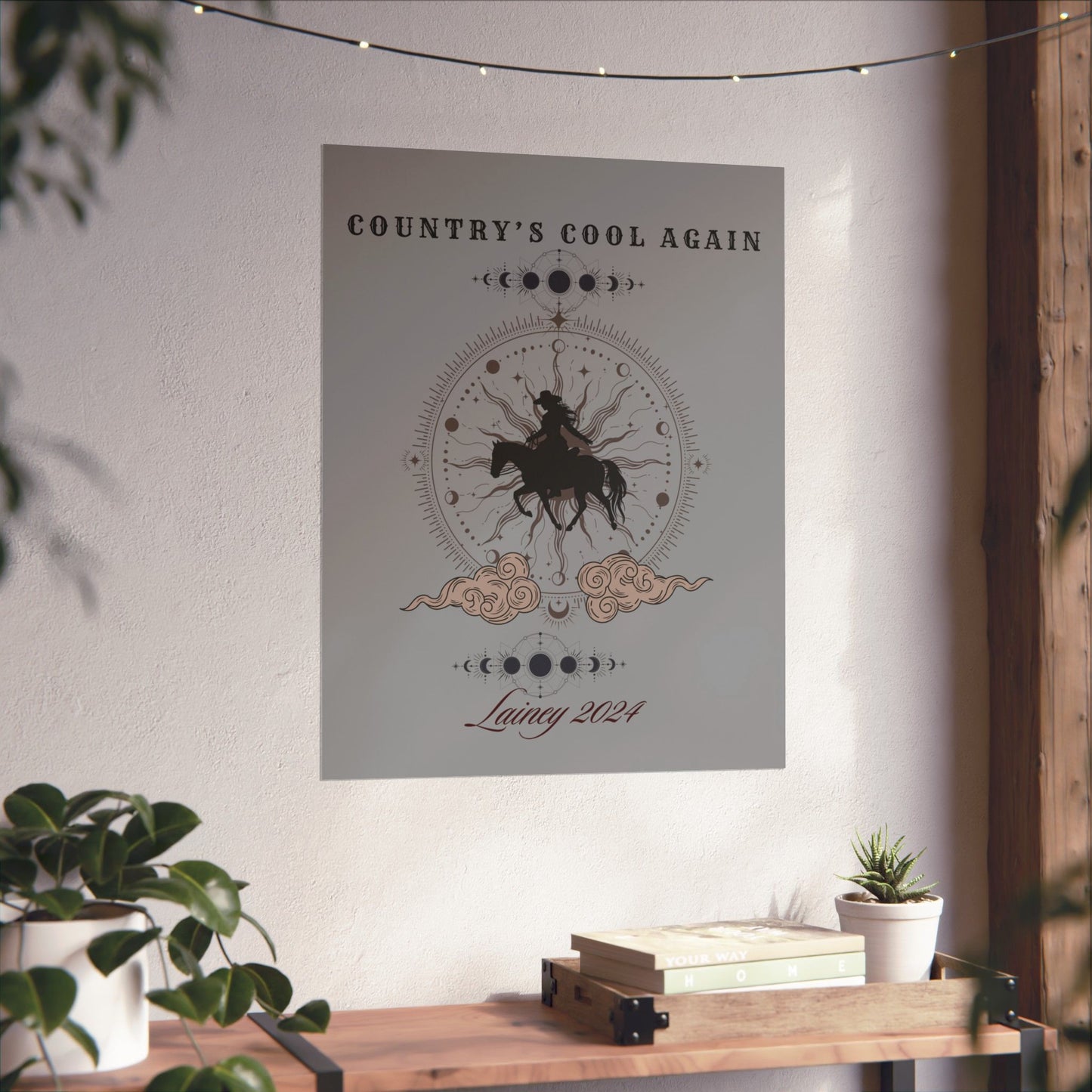 Country's Cool Again, Whirlwind Matte Vertical Poster inspired by country music