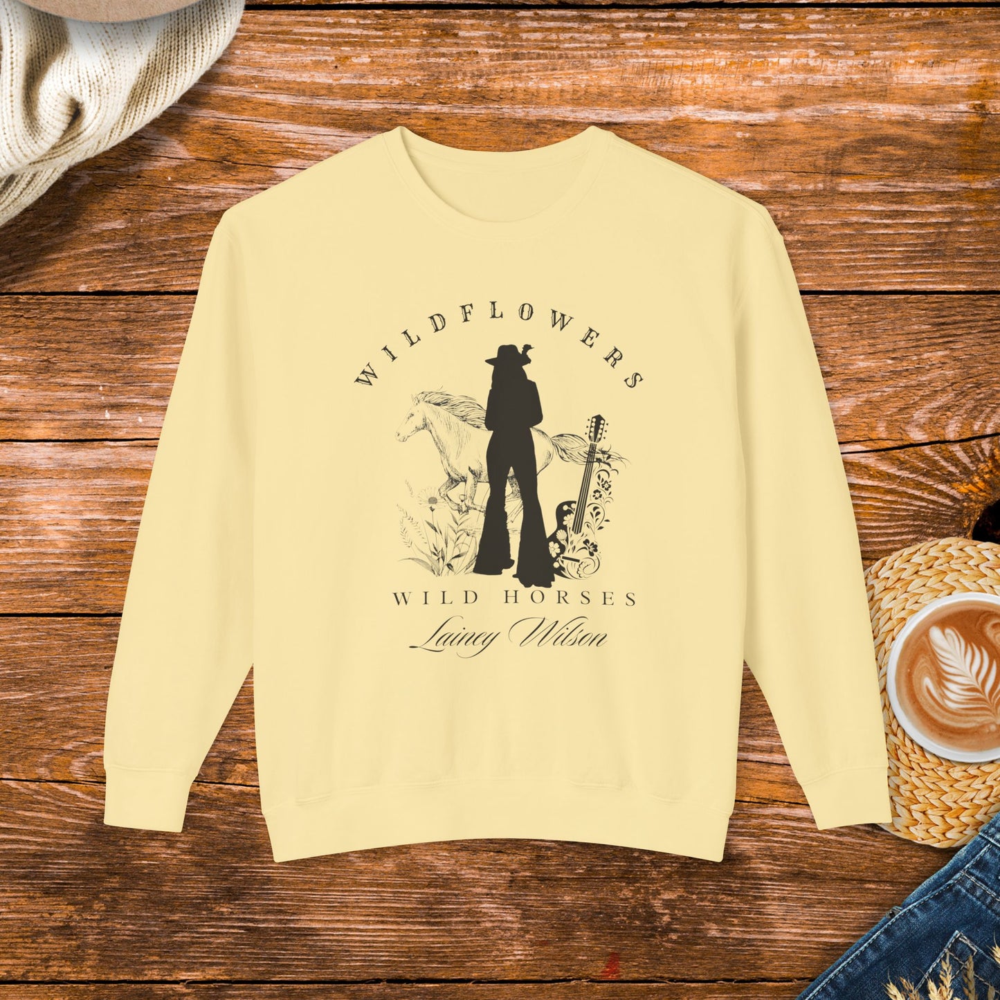 Wildflowers Wild horses sweatshirt, country music