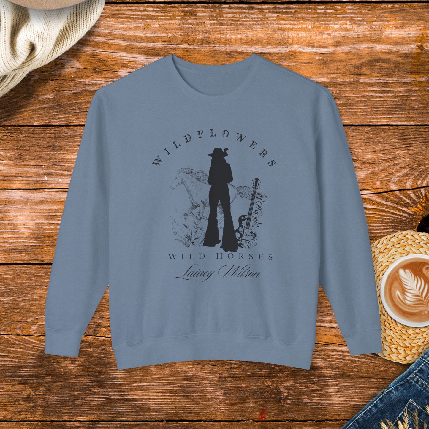 Wildflowers Wild horses sweatshirt, country music