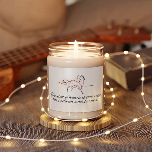 Scented Soy Candle, horse lovers "The wind" gift for equestrian, gift for her, mother's day gift