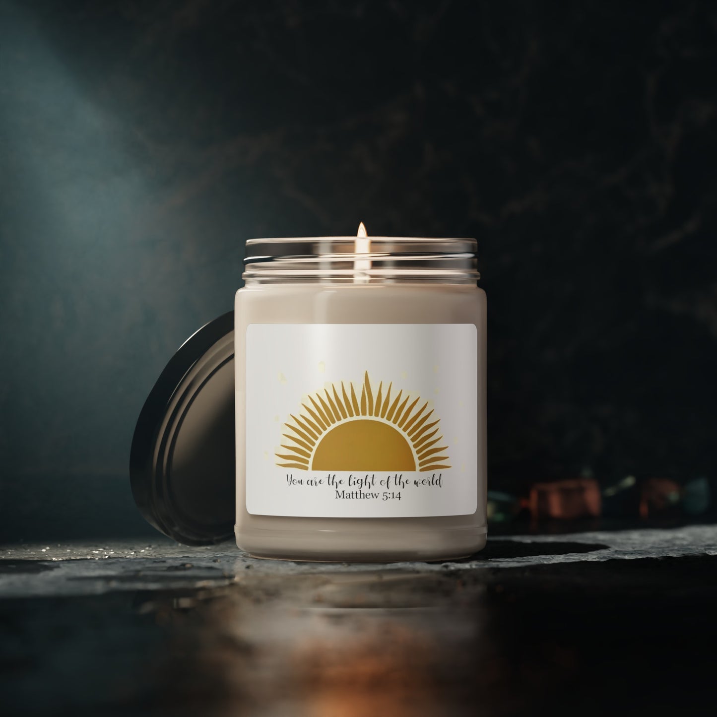 You Are the Light of the World Soy Candle – Inspired by Matthew 5:14